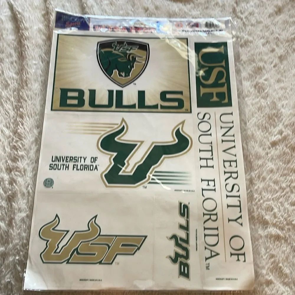Vintage USF bulls decals